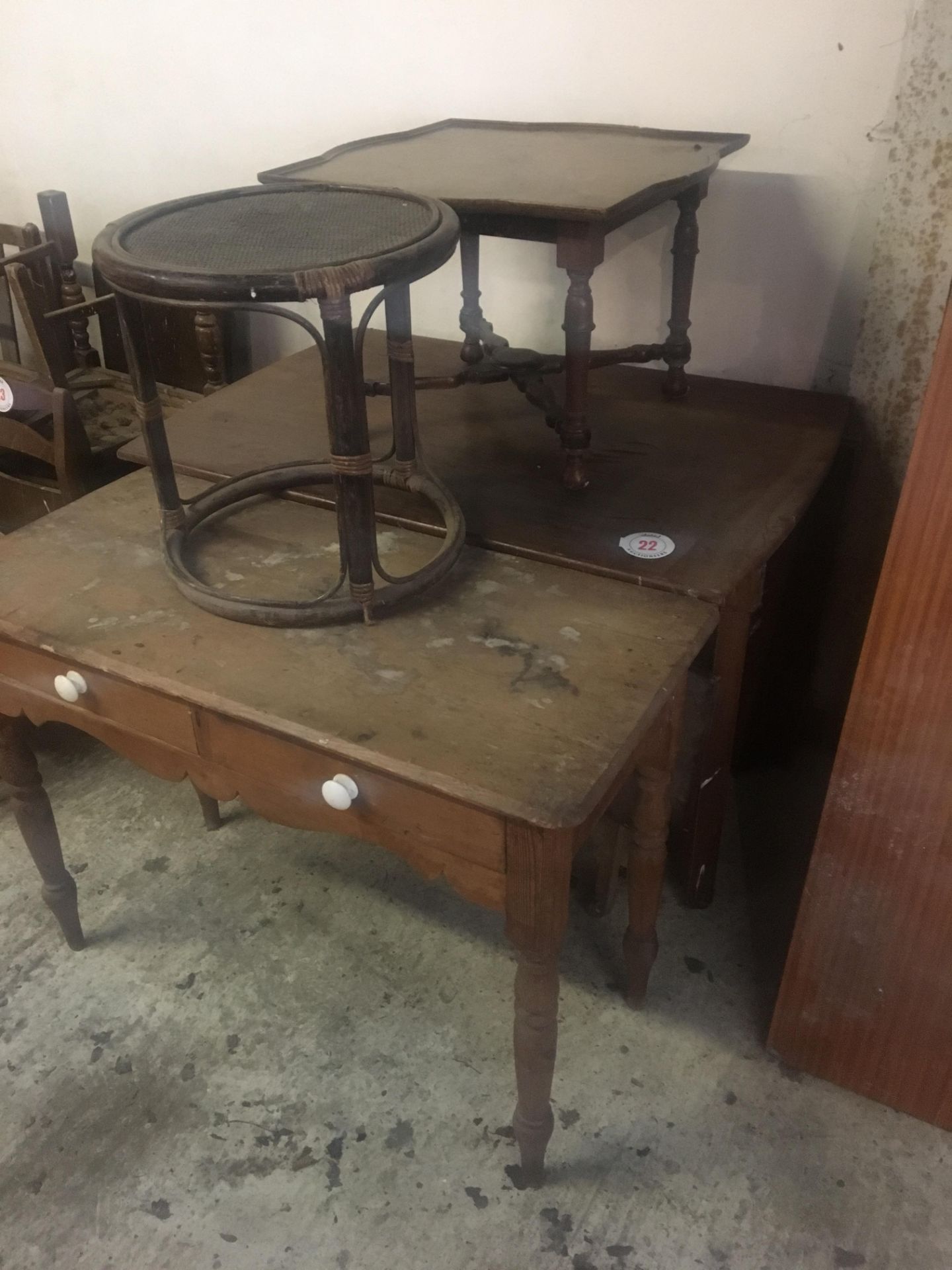 Assortment of wooden Tables