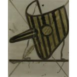 TEEKEN, TON (GEB. 1944), gemon. T.T.'94 r.o., 'Masker', aquarel 65 x 50 cm.