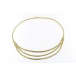 Gouden collier, geh.585/000, gew.41 gr.A gold necklace , w. 41gr. 14kt