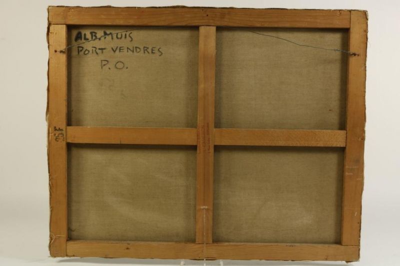 MUIS, ALBERT (1914-1982), gemon. en gedat. '59 r.o., 'Port Vendres', doek 65 x 80 cm. - Image 4 of 4
