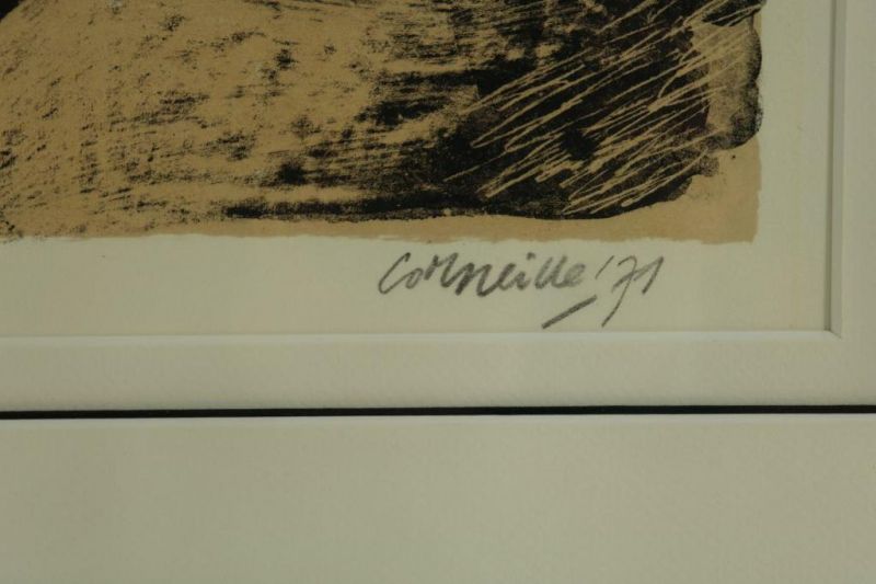 CORNEILLE (1922-2010), ges. en gedat. '71 r.o., 'Rose Tropique', litho E/A 38 x 44 cm.CORNEILLE ( - Image 3 of 4