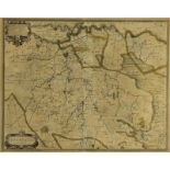 Gravure van Noord-Brabant; Henricus Hondius - Accuratissima Ditionis Sylva-Ducensis Tabula - ca.