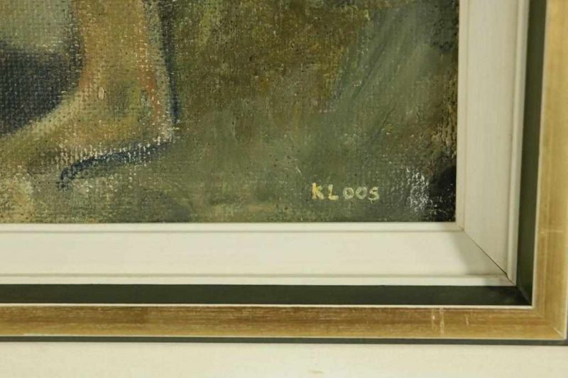 KLOOS, CORNELIS (1895-1976), ges. r.o., studie van naakt (annunciatie), board 60 x 40 cm.KLOOS - Image 3 of 4