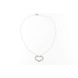 Witgouden Cartier collier 'Heart C' met certificaat en aankoopbewijsCARTIER, A white gold