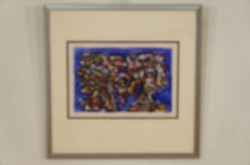 WOLVECAMP,THEO (1925-1992), ges. r.o., abstract, zeefdruk (50/250,1989) 36 x 52 cm. -herkomst: - Image 2 of 5