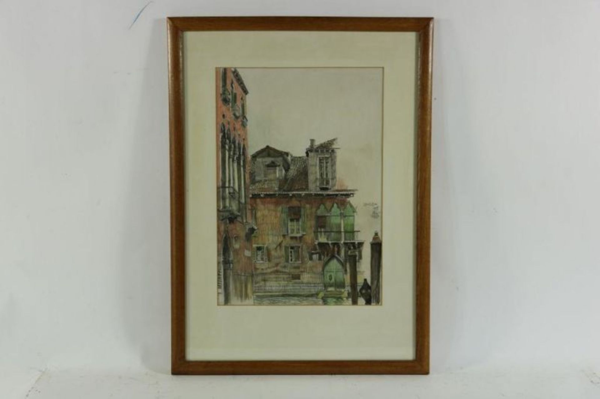LUNS, HUIB (1881-1942), ges. r.m., Venezia, tekening (1935) 50 x 40 cm. Luns, Huib, signed, - Bild 2 aus 4