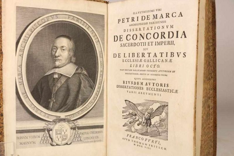 MARCA, P. de. Dissertationum de concordia sacerdotii et imperii, seu de libertatibus ecclesiae - Image 2 of 4