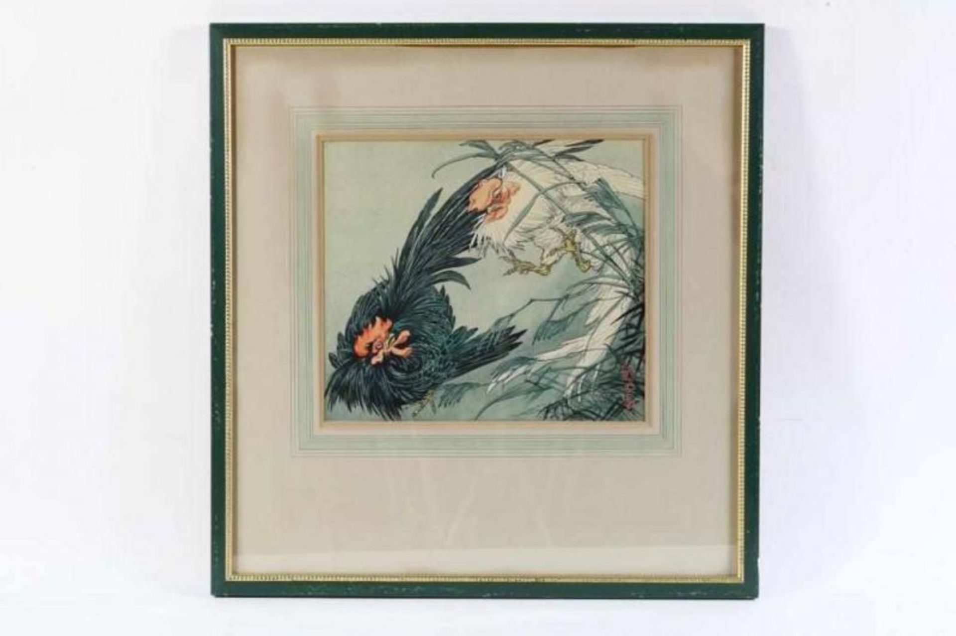 NIXON, KAY (1895-1988), ges. r.o. "Fighting Cocks'', aquarel 27 x 31 cm. - Bild 2 aus 4
