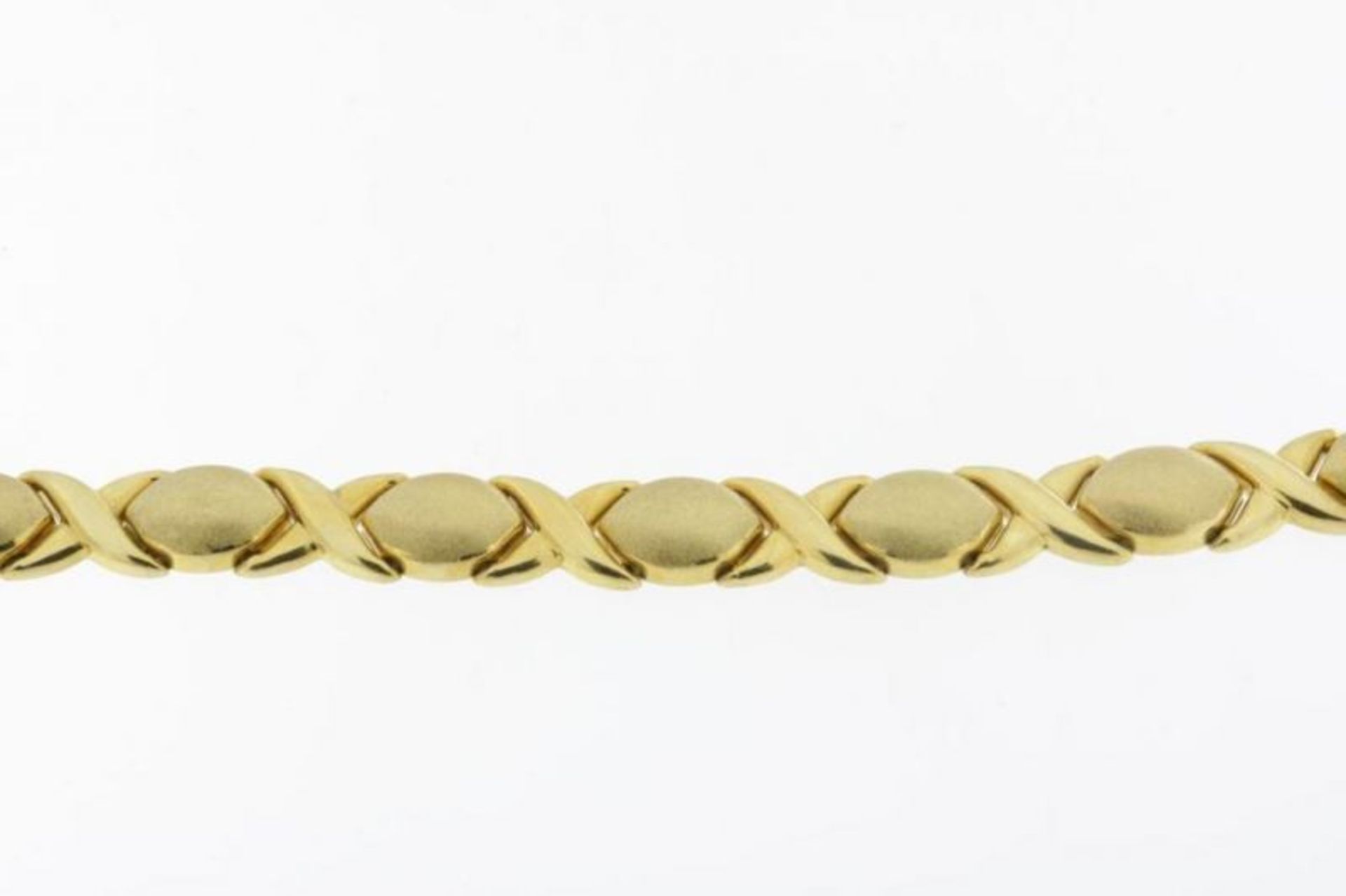 Set geelgouden retro collier en armband, Italie geh. 750/000, gew. 60gr. - Bild 4 aus 4