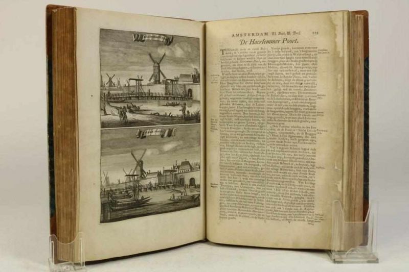 Commelin, Casparus - Beschryvinge van Amsterdam (in 2 delen), zynde een naukeurige verhandelinge van - Image 3 of 5