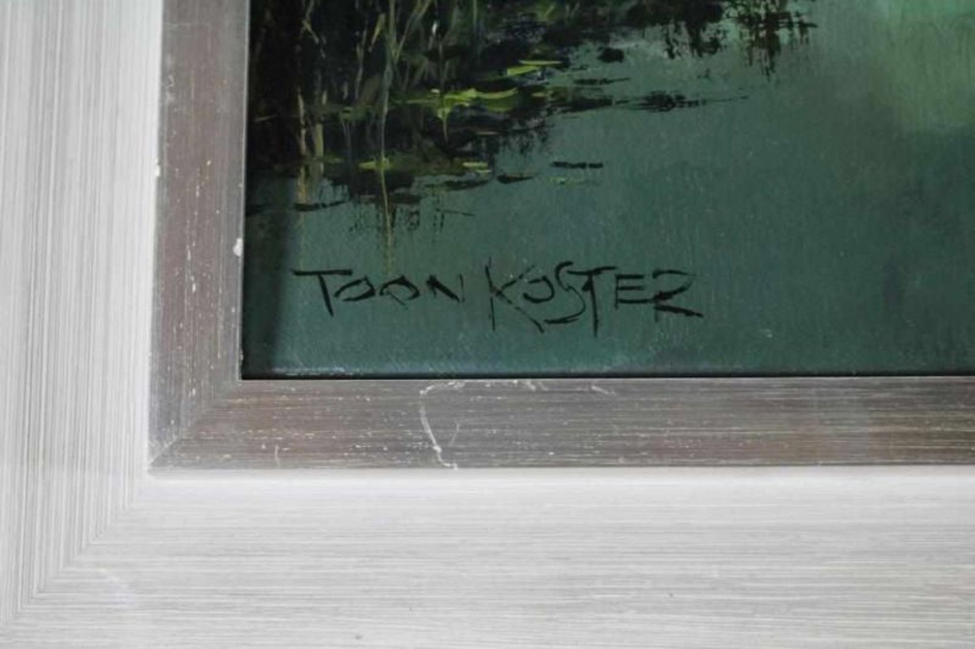 KELDER, TOON (1894-1973), ges. l.o., schuiten bij schemer in vaart, doek 40 x 60 cm. - Bild 3 aus 4
