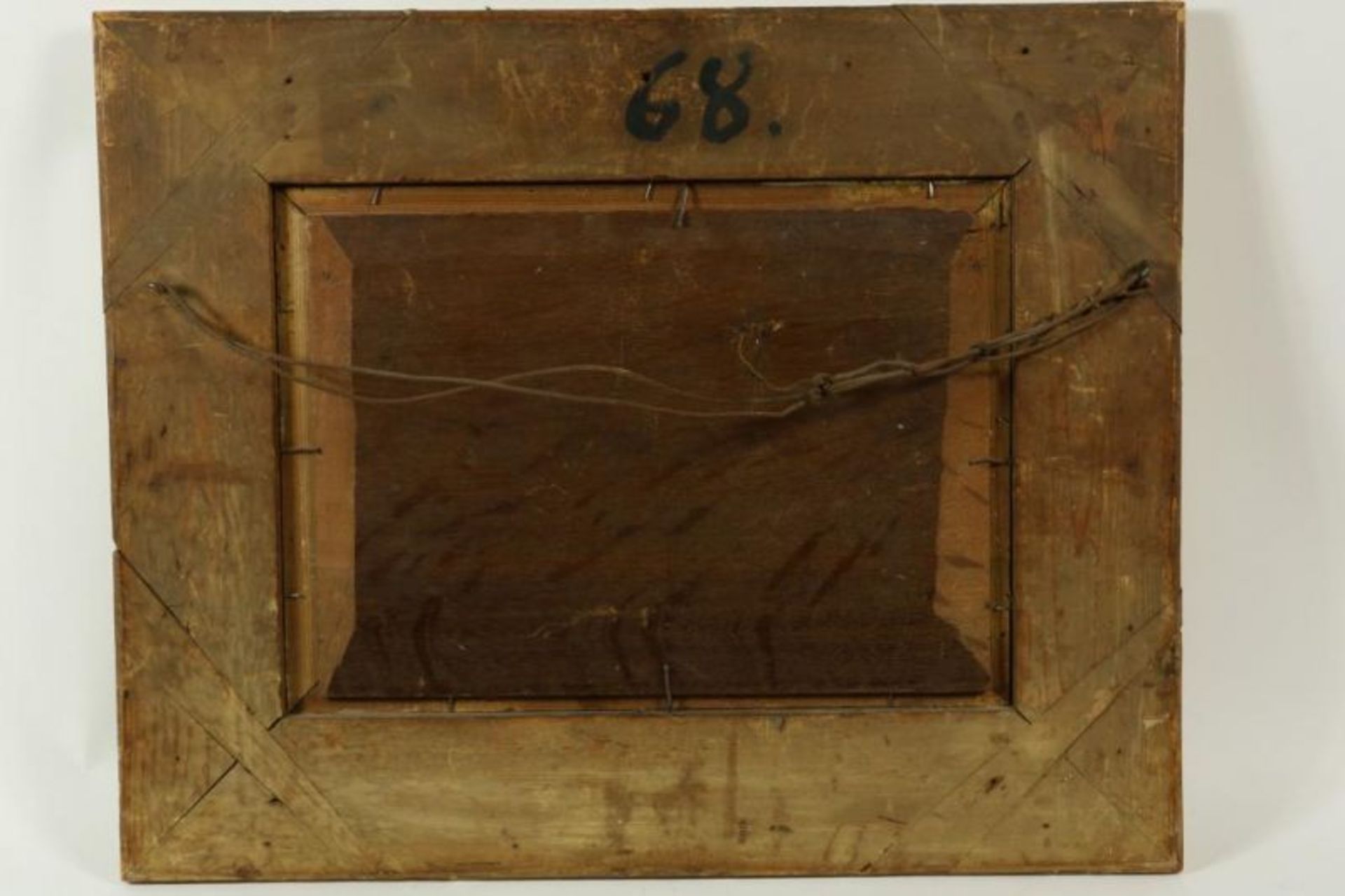 SCHIEDGES, PETRUS PAULUS (1813-1876), ges. l.o., schepen voor de kust, paneel 24 x 33 cm. - Bild 4 aus 4