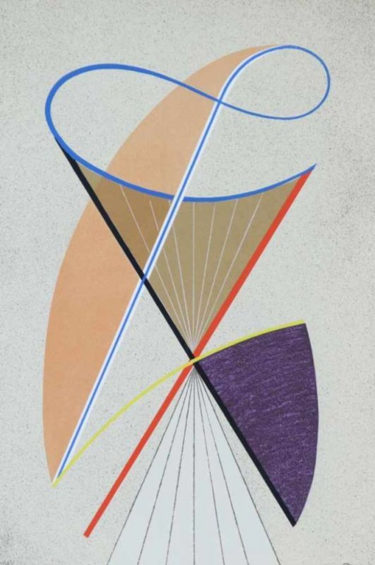 DOMELA, CESAR (1900-1992), ges. r.o., abstract, zeefdruk (78/100,1969) 65 x 50 cm. Domela, Cesar,