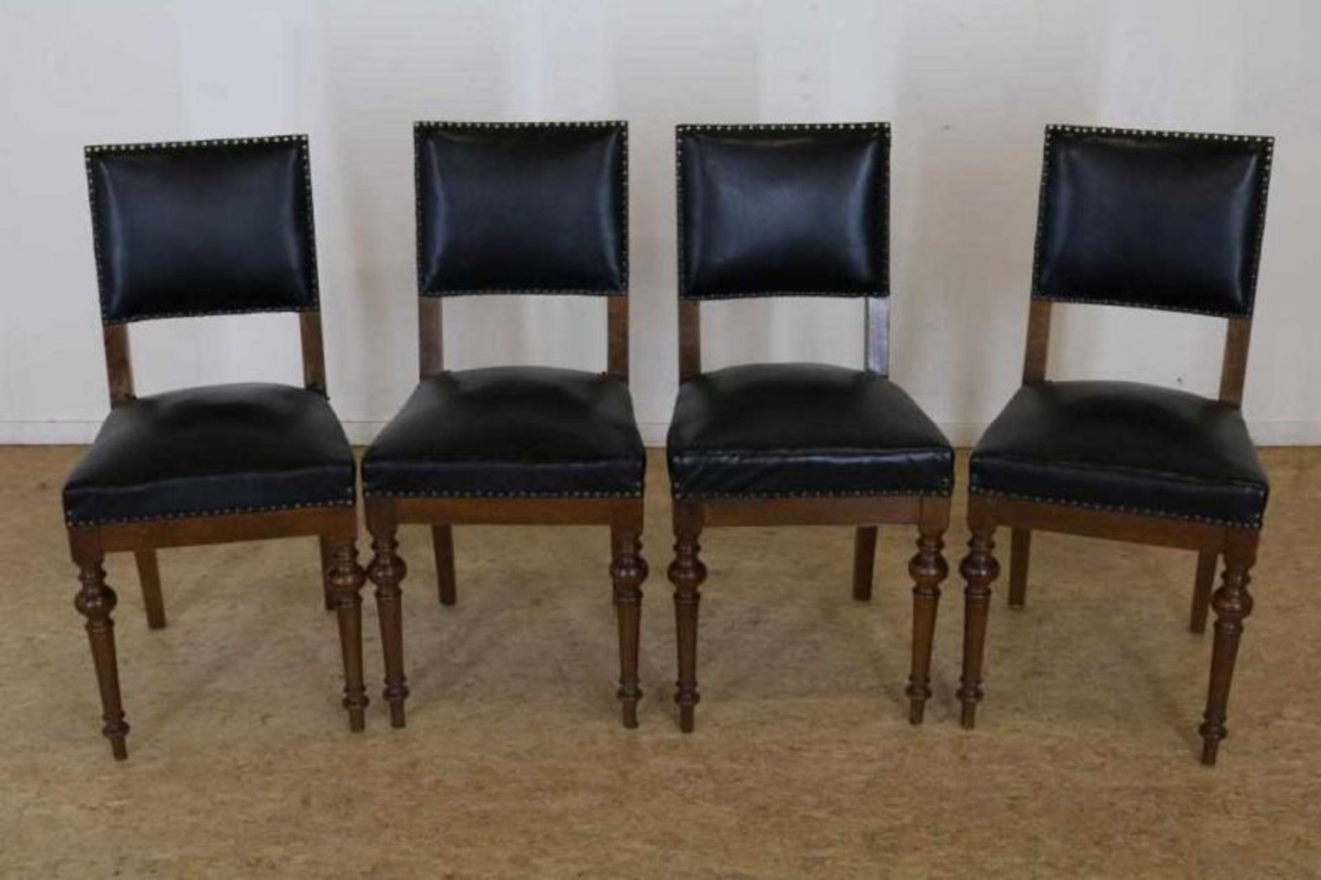 Design stoel met bruin leer omtrokken, Lush Duitsland, 1960 Design chair brown leather, - Bild 4 aus 4