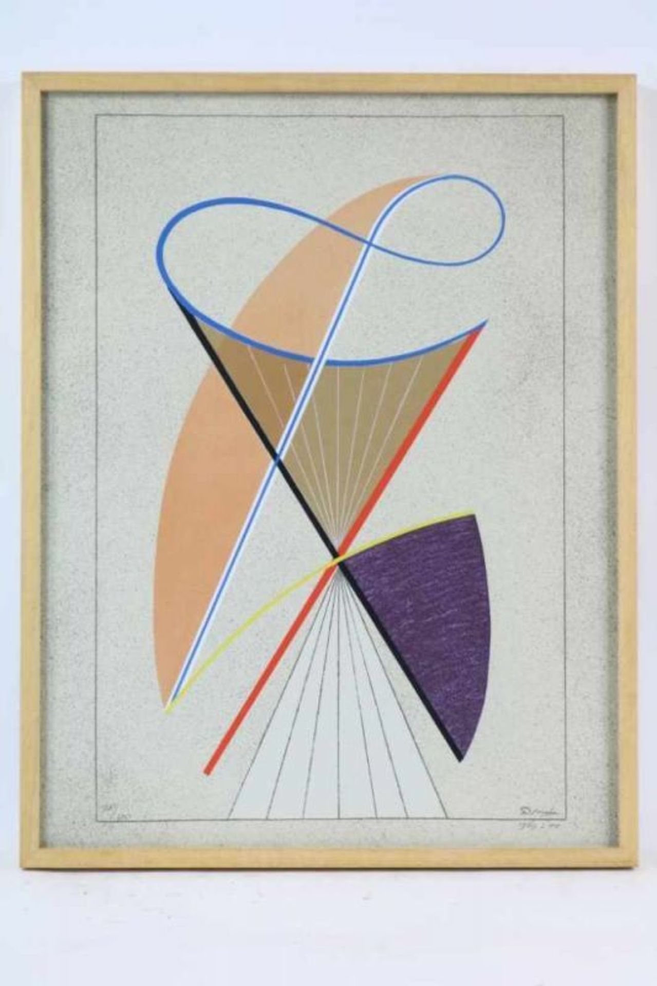 DOMELA, CESAR (1900-1992), ges. r.o., abstract, zeefdruk (78/100,1969) 65 x 50 cm. Domela, Cesar, - Bild 2 aus 5