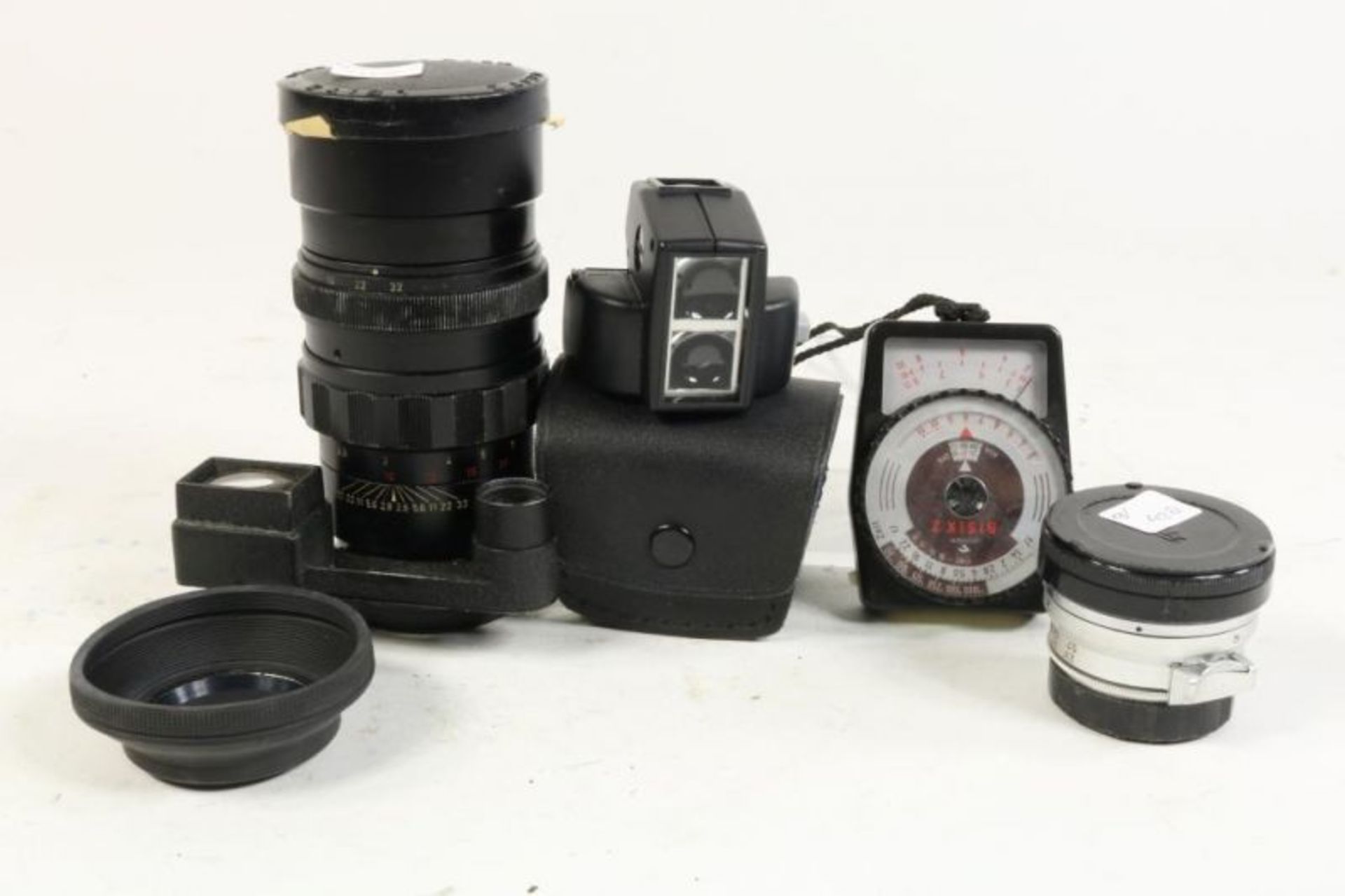 Leica M4 met diverse toebehoren w.o. 35 mm, 135 mm met bril en diverse lichtmeters - Bild 4 aus 5
