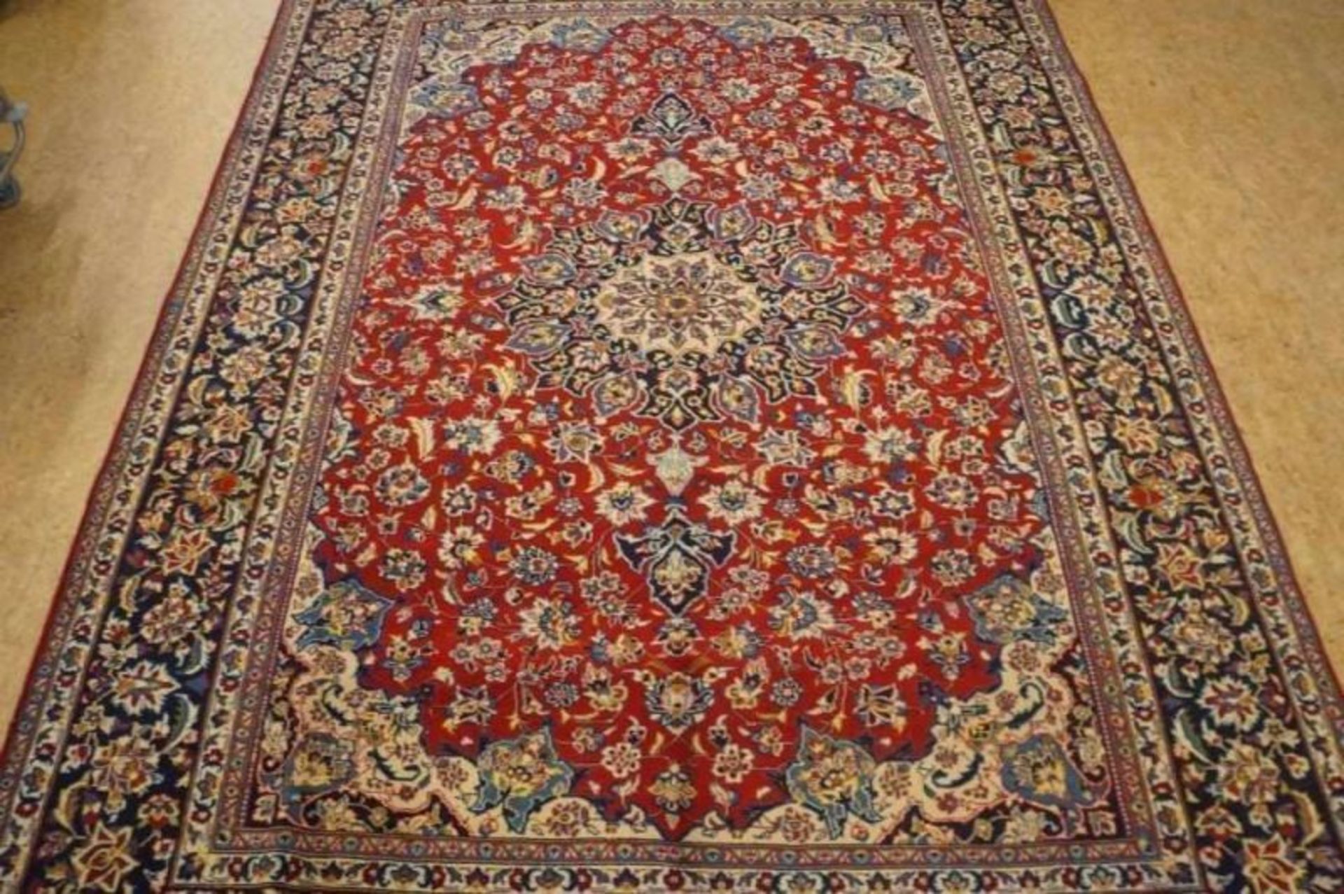 Tapijt, Najafabad, 395 x 300 cm. Carpet, Najafabad, 395 x 300 cm.