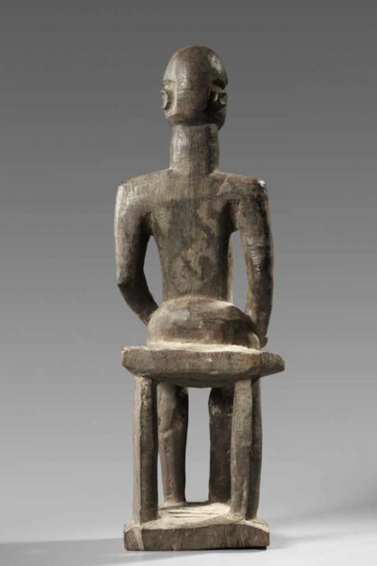 Burkina Faso, Lobi, seated female figure, Bateba Bambara.Protective function of the home. Carved - Bild 3 aus 6