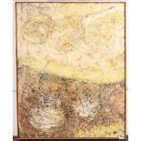 Jan Meijer (1927-1995)'Landschap in geel'; doek; 100 x 80 cm.; gesign. l.b., 8/60; Uit de