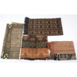 Sumba, a collection of six ikat cloths with various designsretrieved from a moist basement;