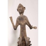 Mali, Dogon, satimbe maskcrowned with a seated ancestor figure; h. 92 cm.; [1]200
