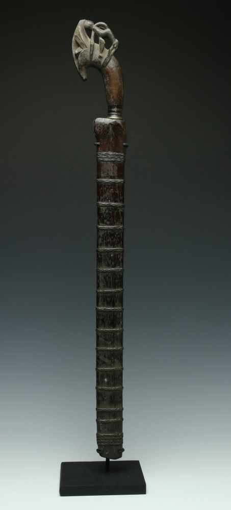 Nias, sword, balato, 19th century,with Lasara head, the begu figure in reversed position and - Image 8 of 8