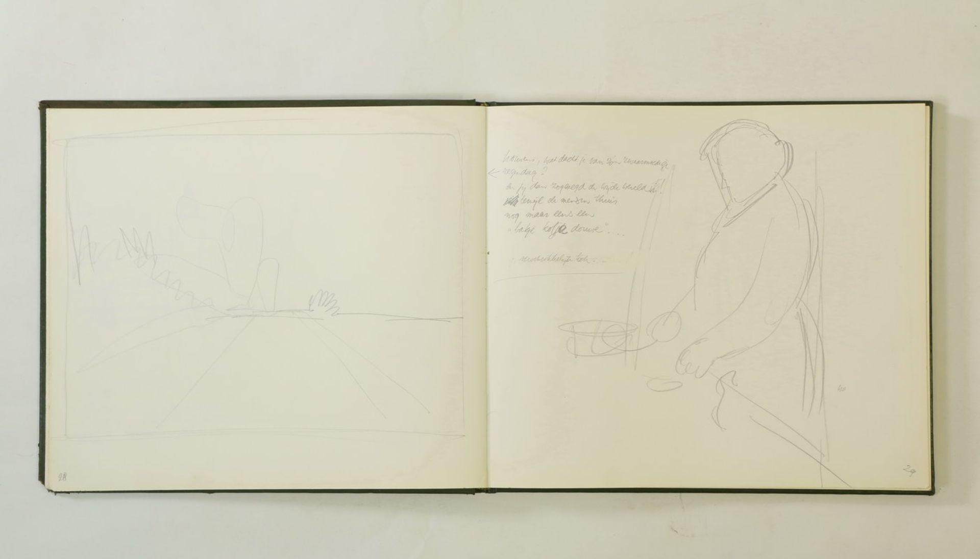 Rien Poortvliet (1932-1995), schetsboek voor 'langs het tuinpad van mijn vaderen';bestaande uit - Bild 2 aus 2