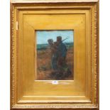 Jacques Zon (1872-1932)Boerenpaar op het land; pastel; 36 x 27 cm.; gesign. l.o., '05; 1400