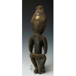 PNG, Sepik, three figures; a North Coast mortar, a male figure and a figurevarious; 3200