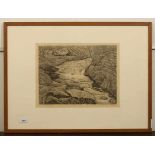 Sal Meijer (1877-1965)Waterval bij Zurich; litho; 26 x 35 cm.; gesign. r.o.; 180