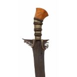 Philippines, Moro, sword, ca. 1900wooden grip with metal decorations; l. 70 cm.; 1400