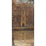Willem Gerard Hofker (1902-1981)Gezicht op het de Herengracht 500; doek; 90 x 45 cm.; gesign. r.