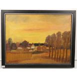 Alphons Vermeir (1905-1994)Zomers landschap met koren; doek; 60 x 80 cm.; gesign. l.o., litt: