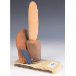 Mark Brusse (geb. 1937)'Tokoname smoke'; terracotta; h. 19 cm.; gesign. onderzijde 1989 en annotatie