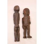 Nigeria, Tiv, wooden statue.herewith wooden statue; h. 78 cm.; 2400