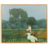 Frans de Haas (1934-2007)'Plein-air schilder'; doek; 50 x 60 cm.; gesign. r.o., '75. Herkomst: