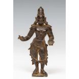 India, bronzen sculptuur van staande Rama, 18e/19e eeuw; h 11,8 cm; Herkomst: Collectie Cserno,