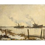 Berend Adrianus Bongers (1866-1949)Havengezicht; doek; 40 x 51 cm.; gesign. l.o.; ; 1300