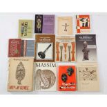 Collection of twelve books on African, Oceanic and Egyptian culturesDutch, French, English and