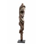 Vanuatu, Ambrym, carved ritual grade figure, polychrome paintedh. 220 cm.; 12500