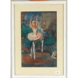 Gerard Hordijk (1899-1958)Ballerina; aquarel en gouache; 49 x 33 cm.; gesign. r.o.; 1500