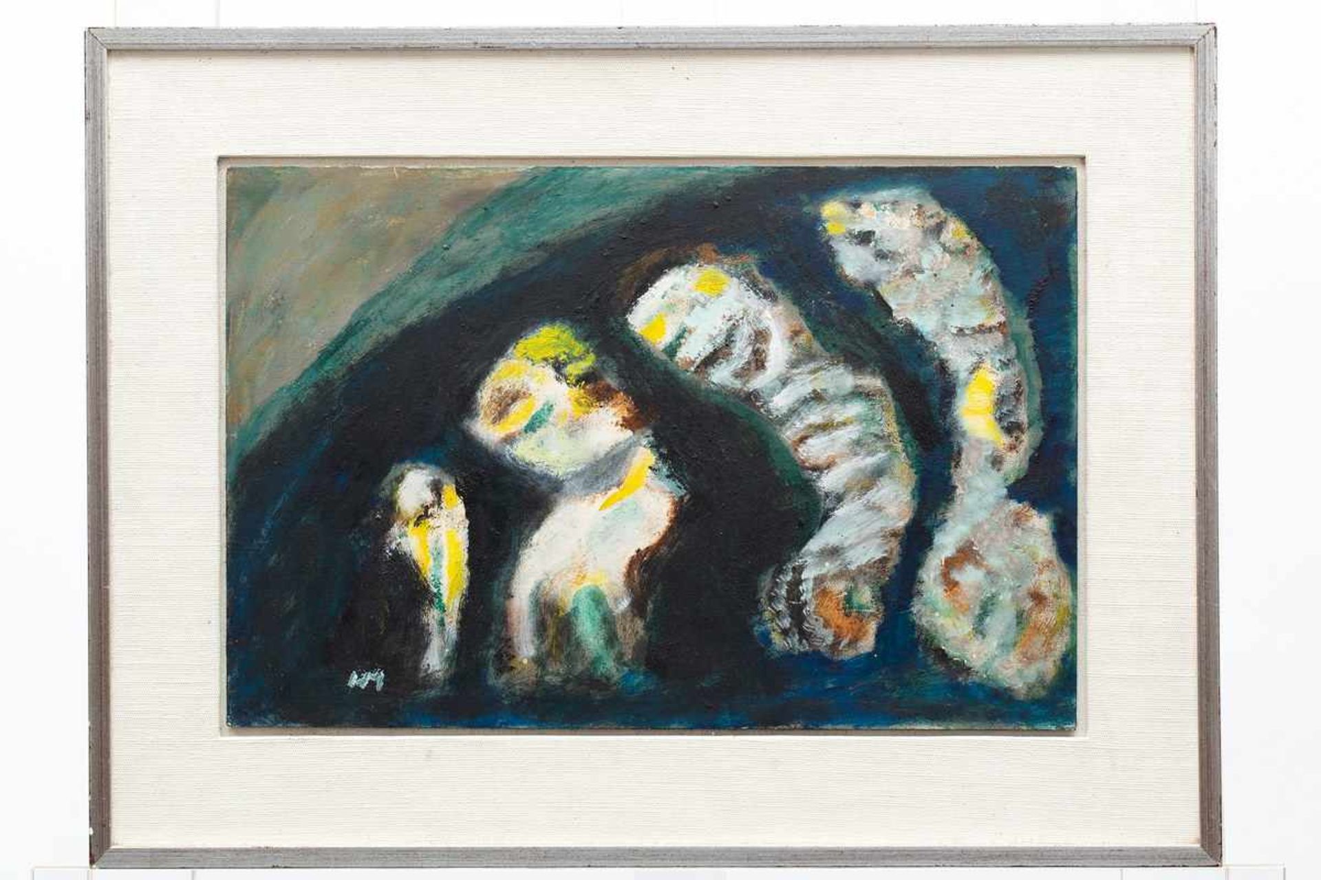 Henri Michaux (1899-1984)Zonder titel; board; 27 x 40 cm.; gemonn. l.o., 1977, herkomst: Le Point - Bild 2 aus 3