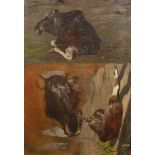 Richard Friese (1886-1935)Olieverfschets; board; 40 x 27 cm.; gesign. m.r., '87; 11000