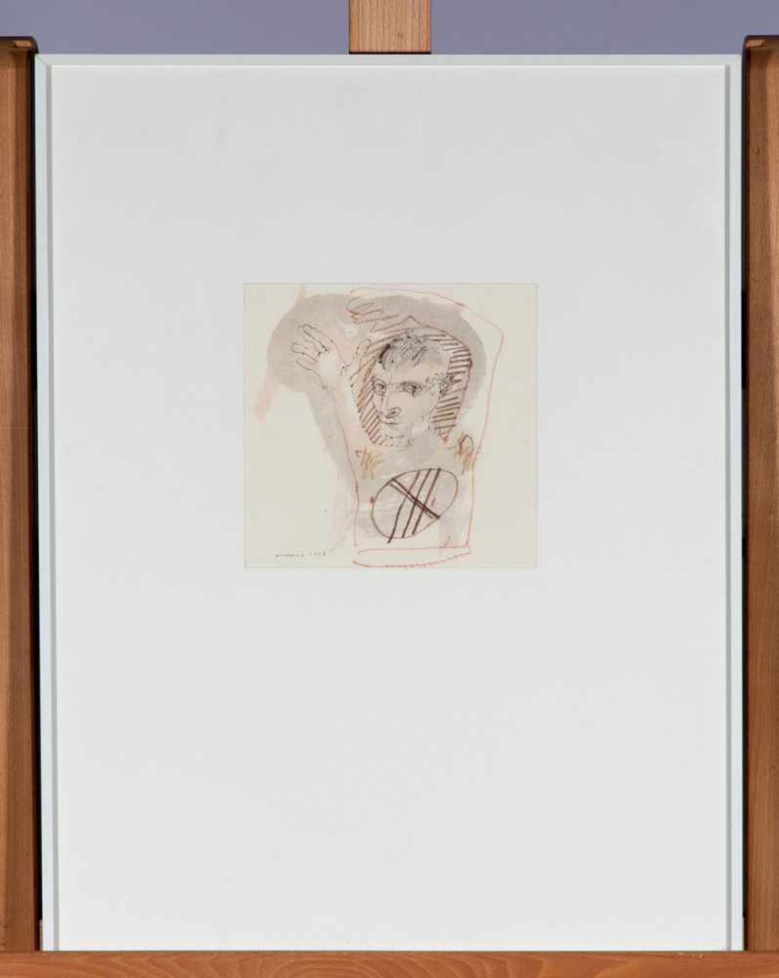 Co Westerik (1924-2018)'Gebaren makende man'; inkt en aquarel; 20 x 20 cm.; gesign. l.o., 1992; - Bild 2 aus 3