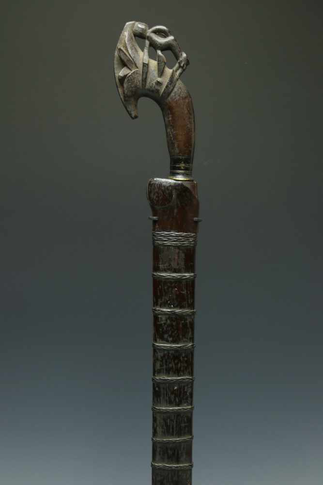 Nias, sword, balato, 19th century,with Lasara head, the begu figure in reversed position and - Image 2 of 8