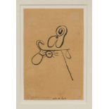 Piet Ouborg (1893-1956)Zonder titel; inkttekening; 21 x 13 cm.; ongesign.,1948, verklaring door