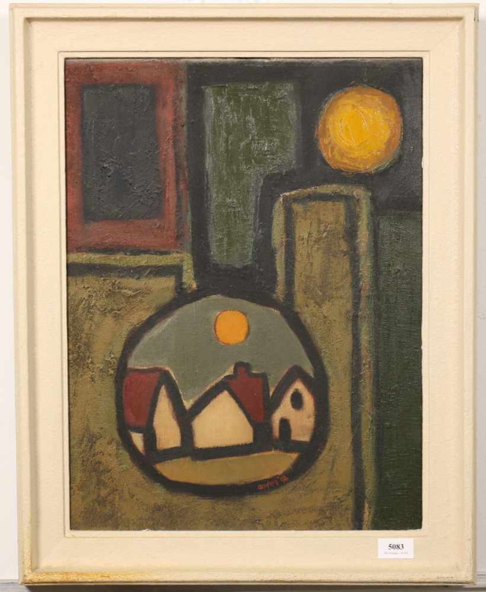 Andrez (André Zentveld geb. 1933)Zonder titel; doek; 50 x 40 cm.; gesign. r.o., '98; 1120