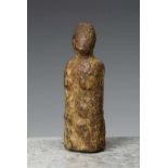 Arctic Circle, Alaska, karibu horn female anthropomorph figurine;ancient carving. Provenance,