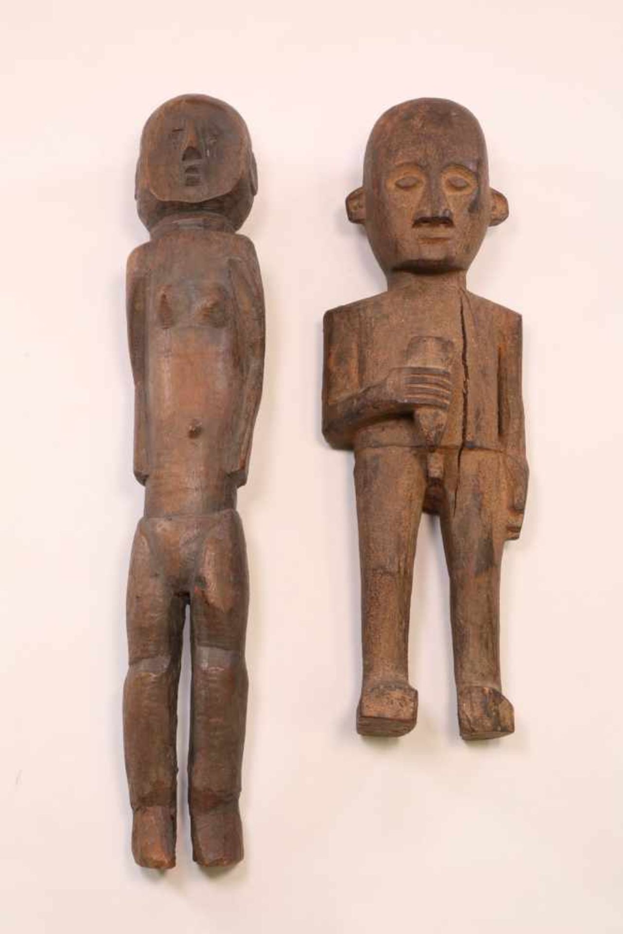 Nigeria, Tiv, wooden statue.herewith wooden statue; h. 78 cm.; 2400 - Bild 2 aus 2