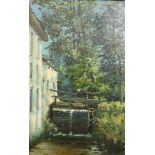 Joseph Caron (1866-1944)Beekje bij een huis; doek; 60 x 40 cm.; gesign. l.o.; 1250